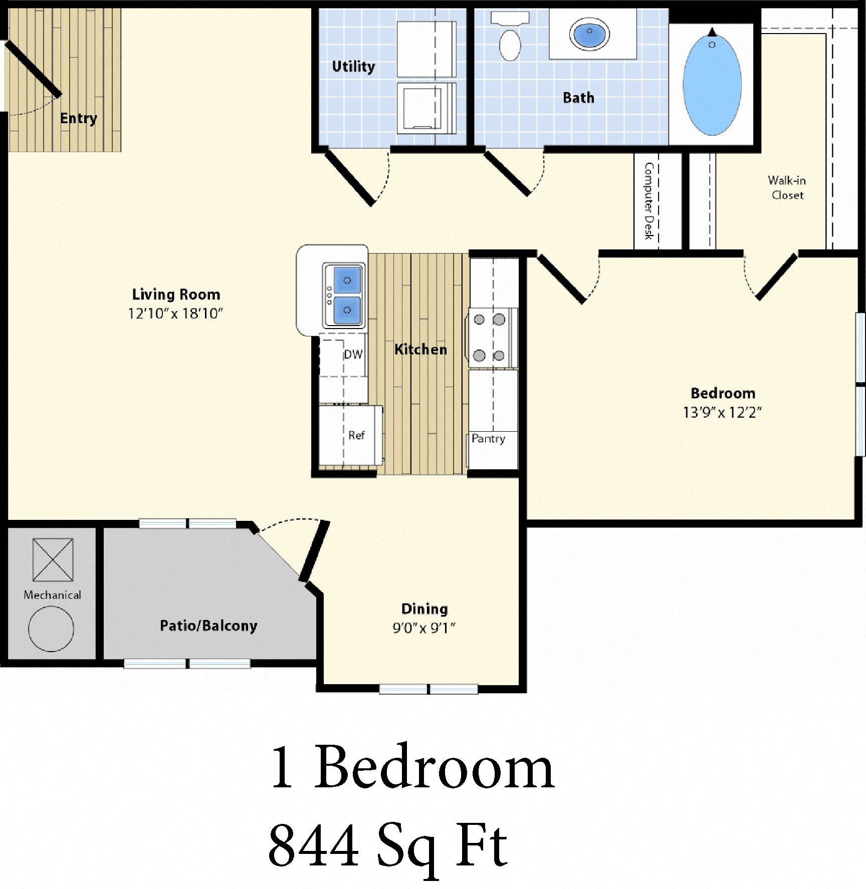 Floor Plans of The Commons at Boston Road in Billerica, MA
